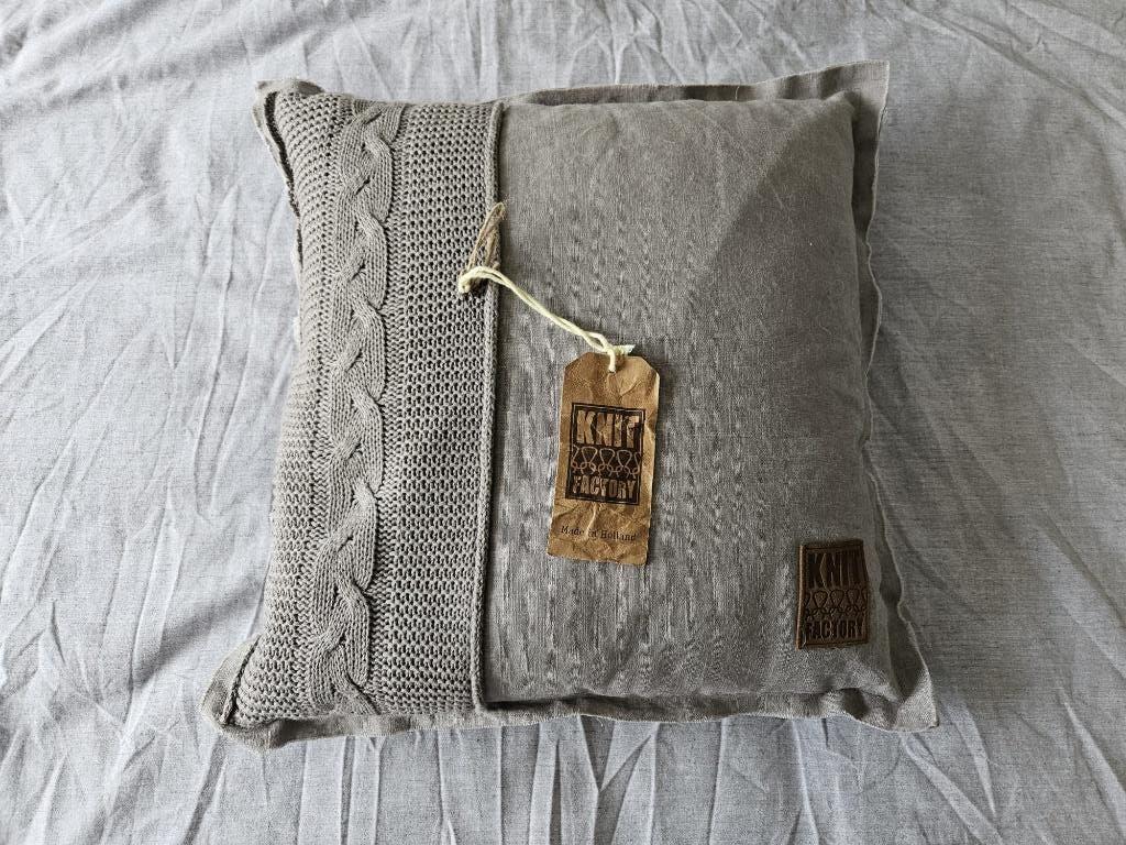 Sierkussen grijs, Ophalen of Verzenden, Nieuw, Grijs, Vierkant