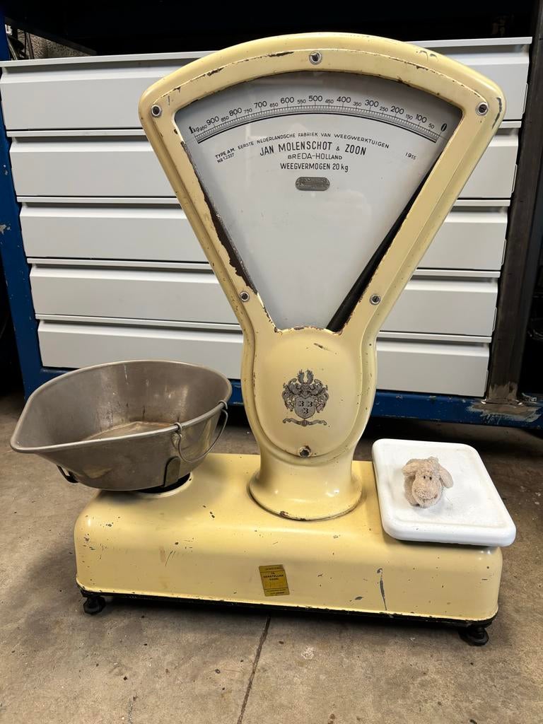 Vintage Jan Molenschot & Zoon Weegschaal - 20kg, Ophalen