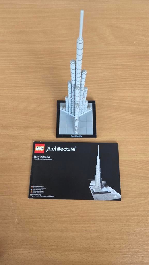 Lego Architecture Burj Khalifa 21008, Ophalen of Verzenden, Gebruikt, Complete set, Lego