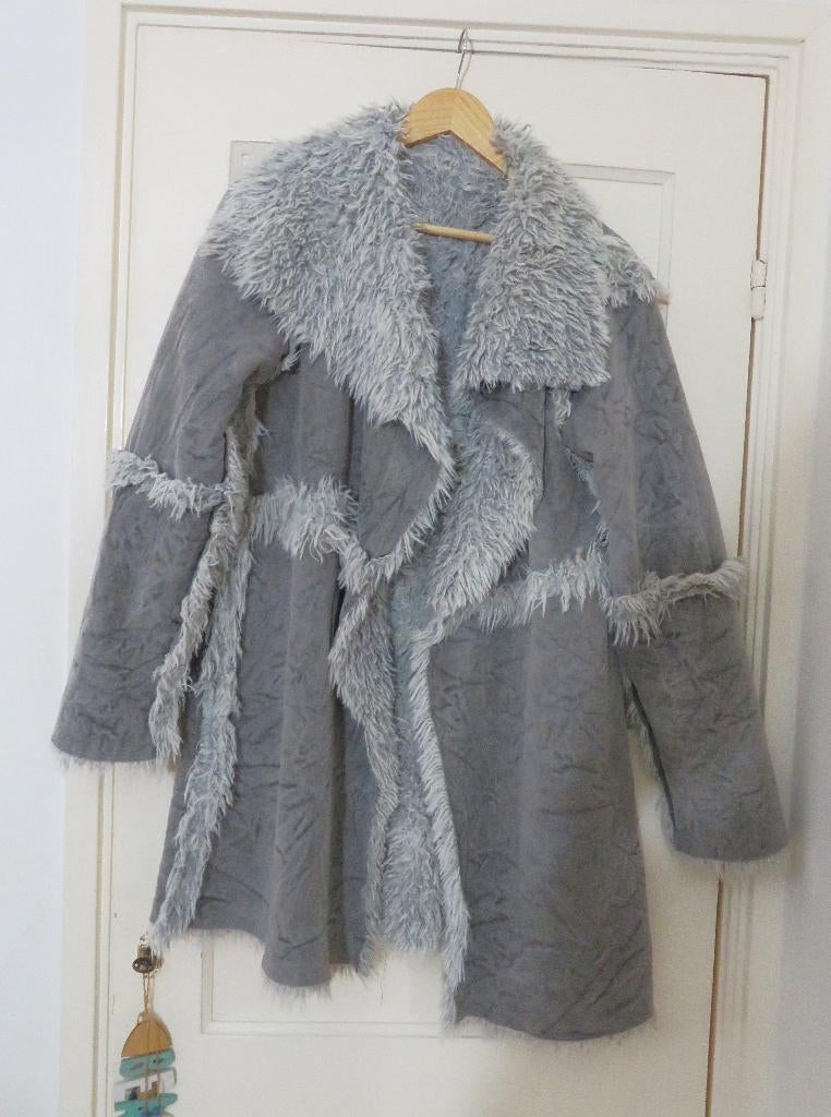 Mad Max Coat fake fur, Maat 46/48 (XL) of groter, Ophalen of Verzenden, Grijs, Mad Max