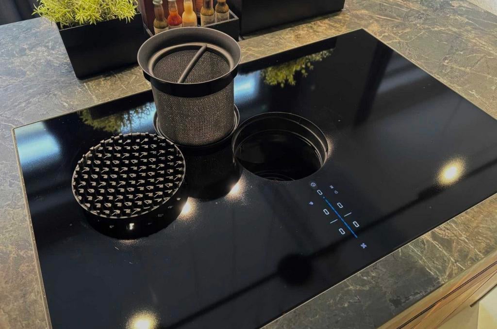 Bora x pure inductie kookplaat recirculatie zgan, Zo goed als nieuw, Energieklasse A of zuiniger, Inbouw, Inductie