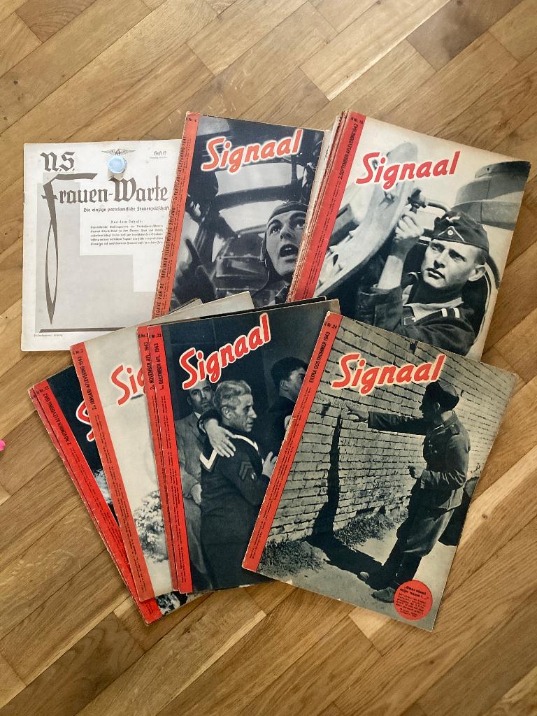 tijdschriften WOII 12x Signaal 1x NS Frauenwarte, Ophalen of Verzenden