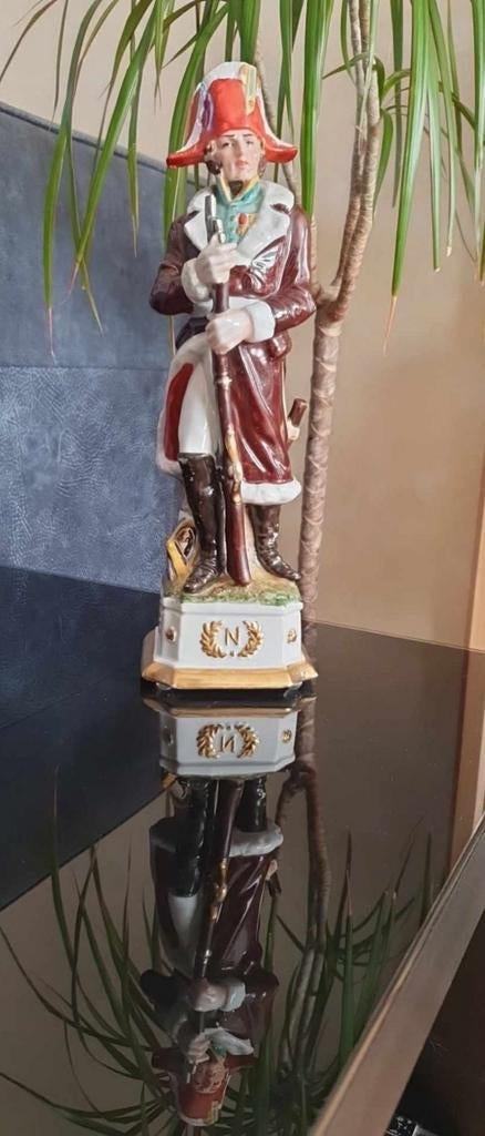 Antieke Napoleon Beeld met Expressieve Gelaatstrekken, Ophalen of Verzenden