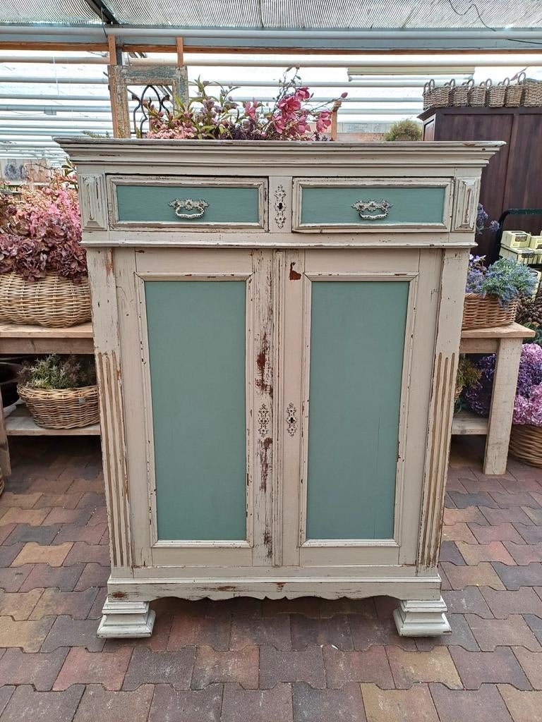 Brocante Franse meidenkast, Antiek en Kunst, Antiek | Meubels | Kasten, Ophalen