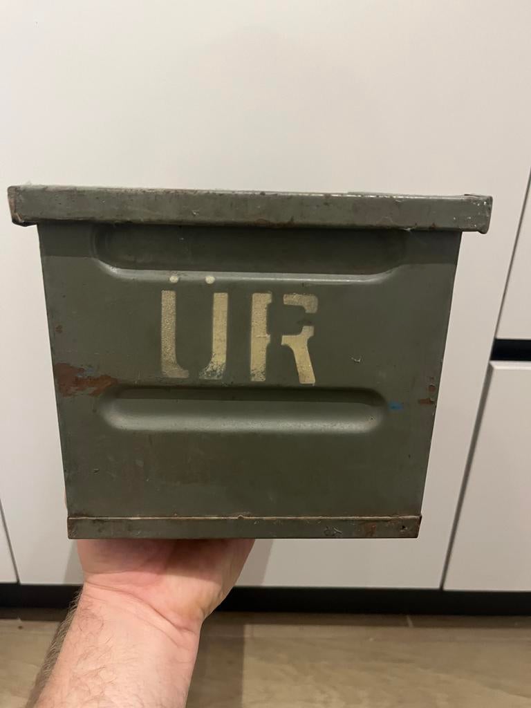 Vintage industriële metalen bakken 8 stuks, Ophalen of Verzenden