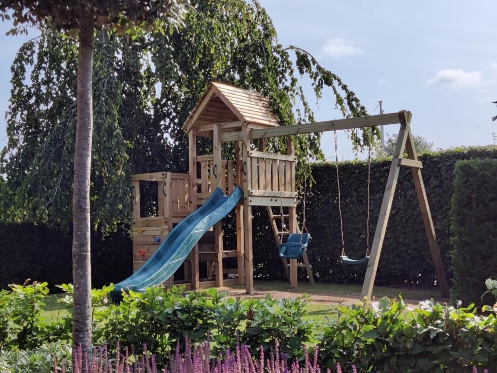 GRATIS GLIJBAAN | Veel speelmogelijkheden | Penthouse |, Zandbak, Welles Tuinhout, Mail@wellestuinhout.nl, Nieuw