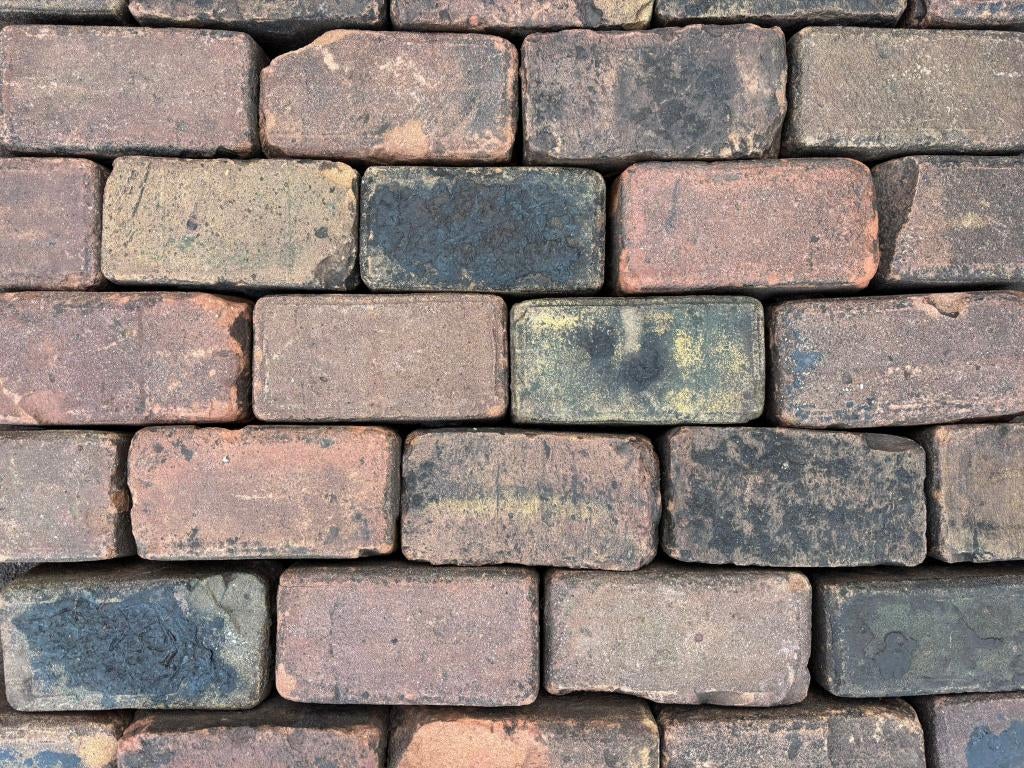 V27, Oude Gebakken Klinkers, Keiformaat, Genuanceerd, Overige materialen, Gebruikt, Klinkers, Ophalen of Verzenden