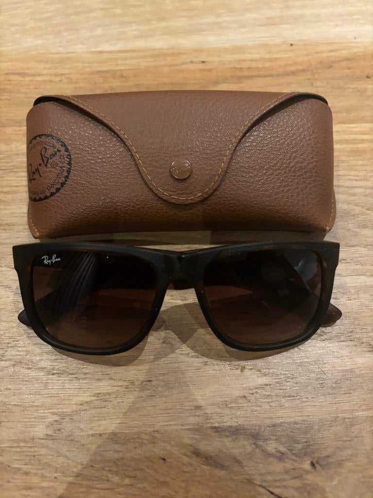 Ray Ban Justin Top Staat, Zonnebril, Bruin, Ophalen of Verzenden, Zo goed als nieuw