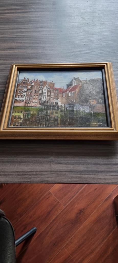 Schilderij - Aelbrechtskolk, Delfshaven, Rotterdam, Ophalen