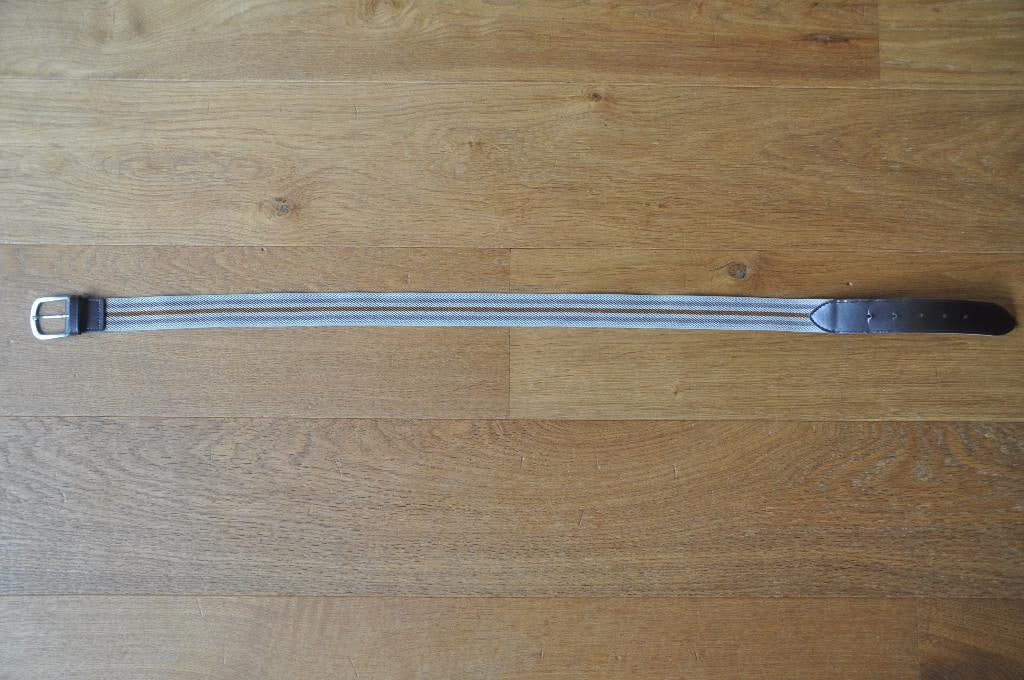elastische riem 90 cm gestreept, Kleding | Heren, Riemen en Ceinturen, Bruin, Ophalen of Verzenden, Riem of Ceintuur, Nieuw