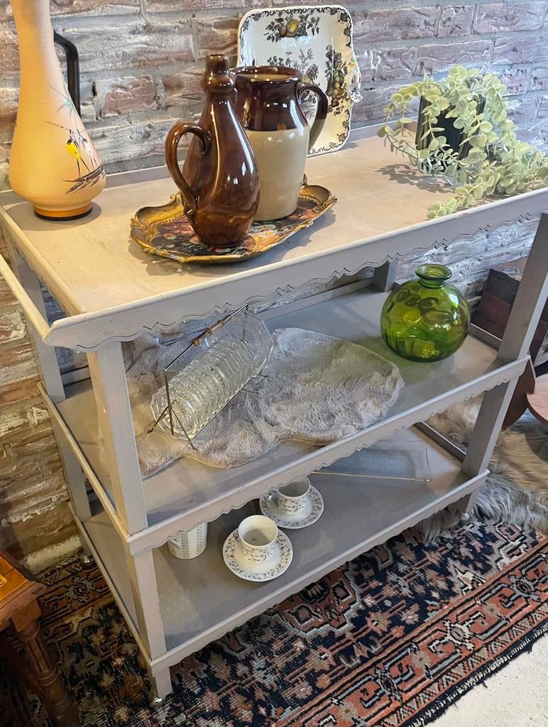 Sidetable, servieskarretje op wieltjes, Ophalen, 50 tot 100 cm, Zo goed als nieuw, 25 tot 50 cm