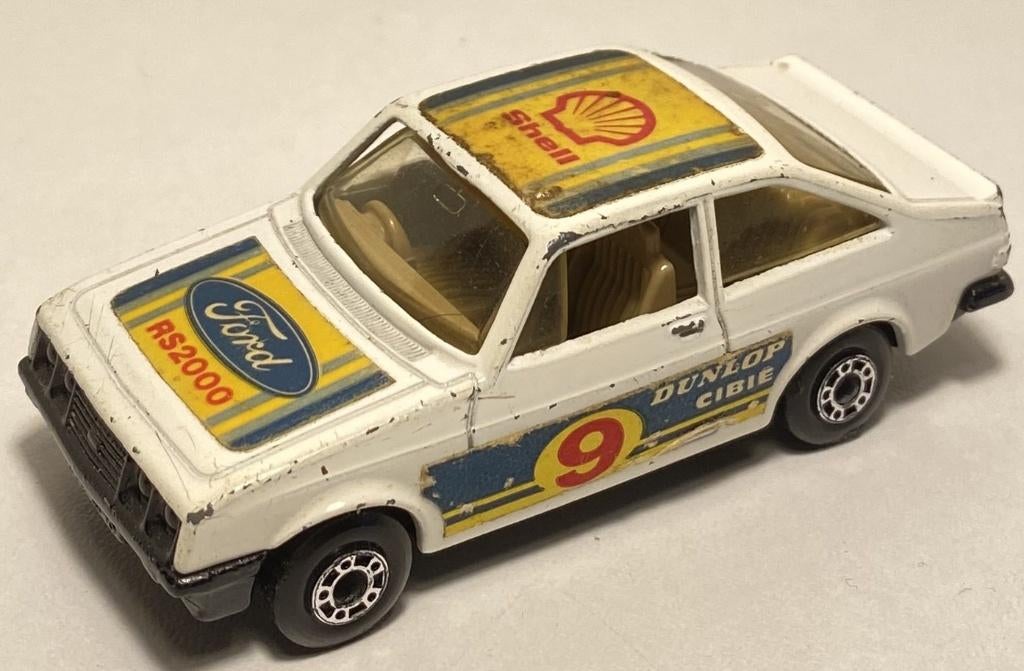 Matchbox 9F-1 Ford Escort RS2000, Ophalen of Verzenden, Gebruikt, Auto