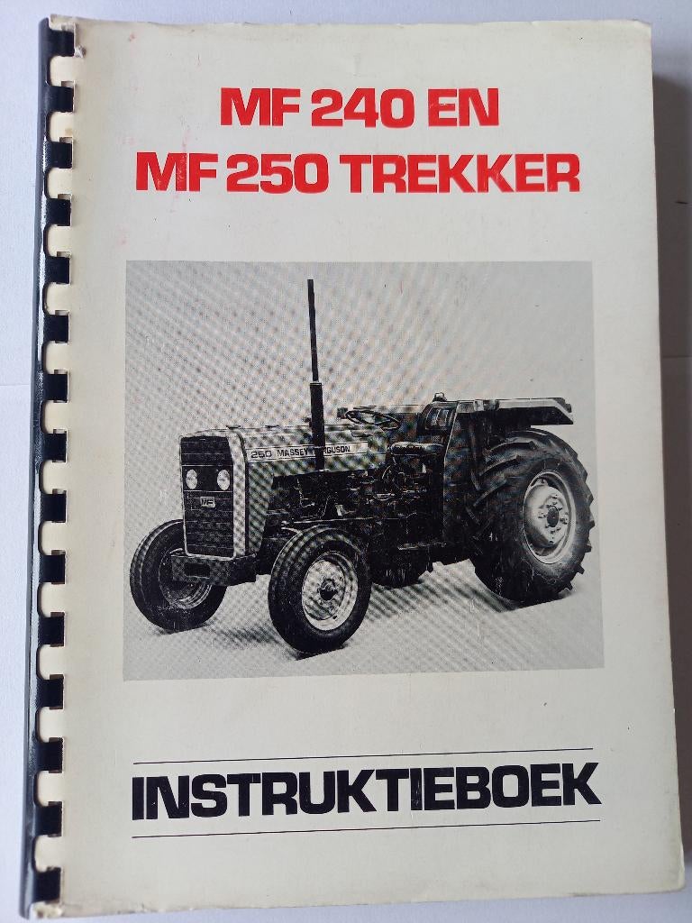 Massey Ferguson Instruktieboek MF 240/250 Trekker, Ophalen of Verzenden, Gelezen, Catalogus