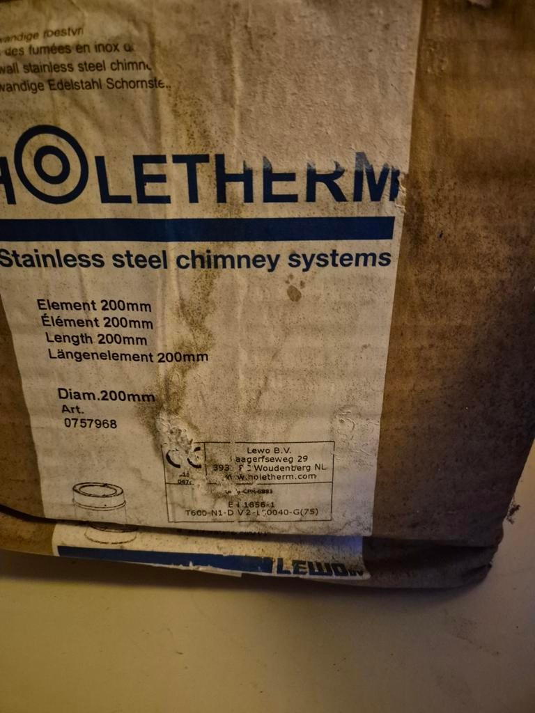 Te koop nieuwe dubbelwandige kachelpijpen, Huis en Inrichting, Kachels, Ophalen, Nieuw, Hout, Houtkachel