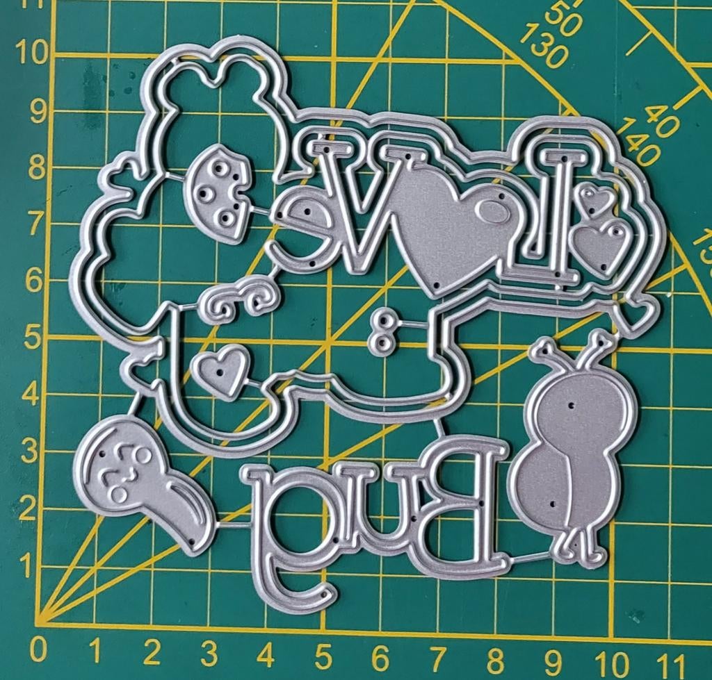 Snijmal LOVE BUG lieveheersbeestje, Ophalen of Verzenden, Nieuw, Overige thema's, Pons of Mal