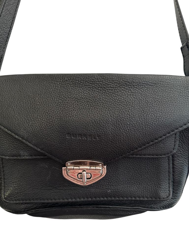 Burkely schoudertas, Zwart, Ophalen of Verzenden, Leer