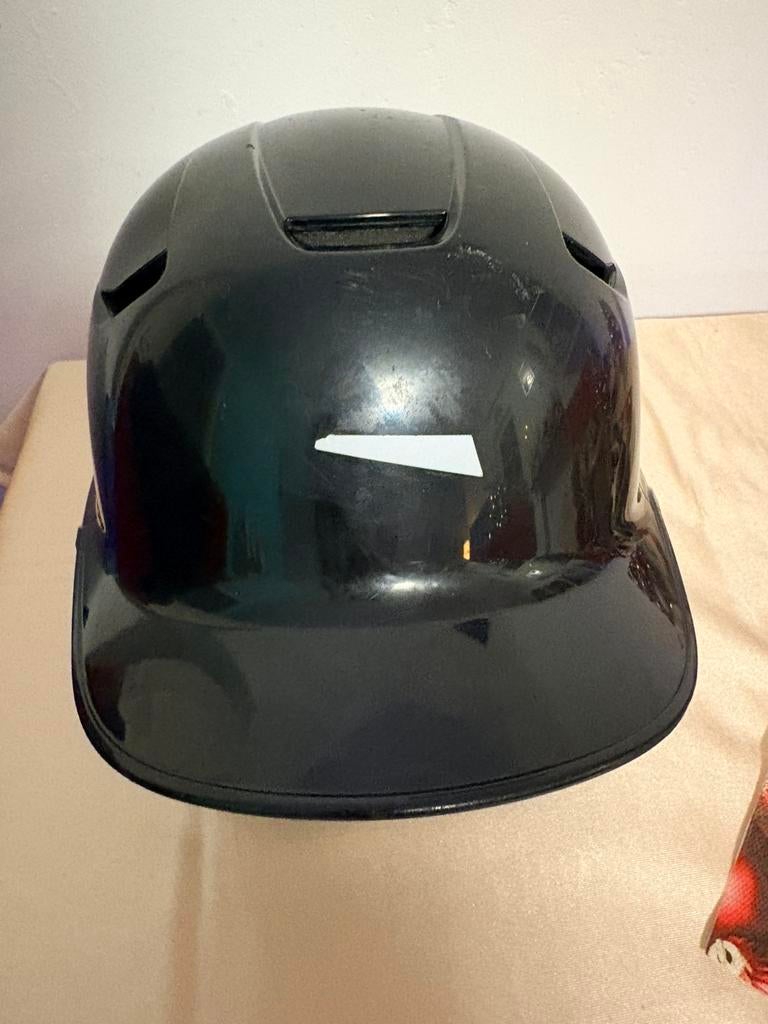 Honkbalhelm zwart, Sport en Fitness, Honkbal en Softbal, Ophalen of Verzenden, Gebruikt, Honkbal, Kleding