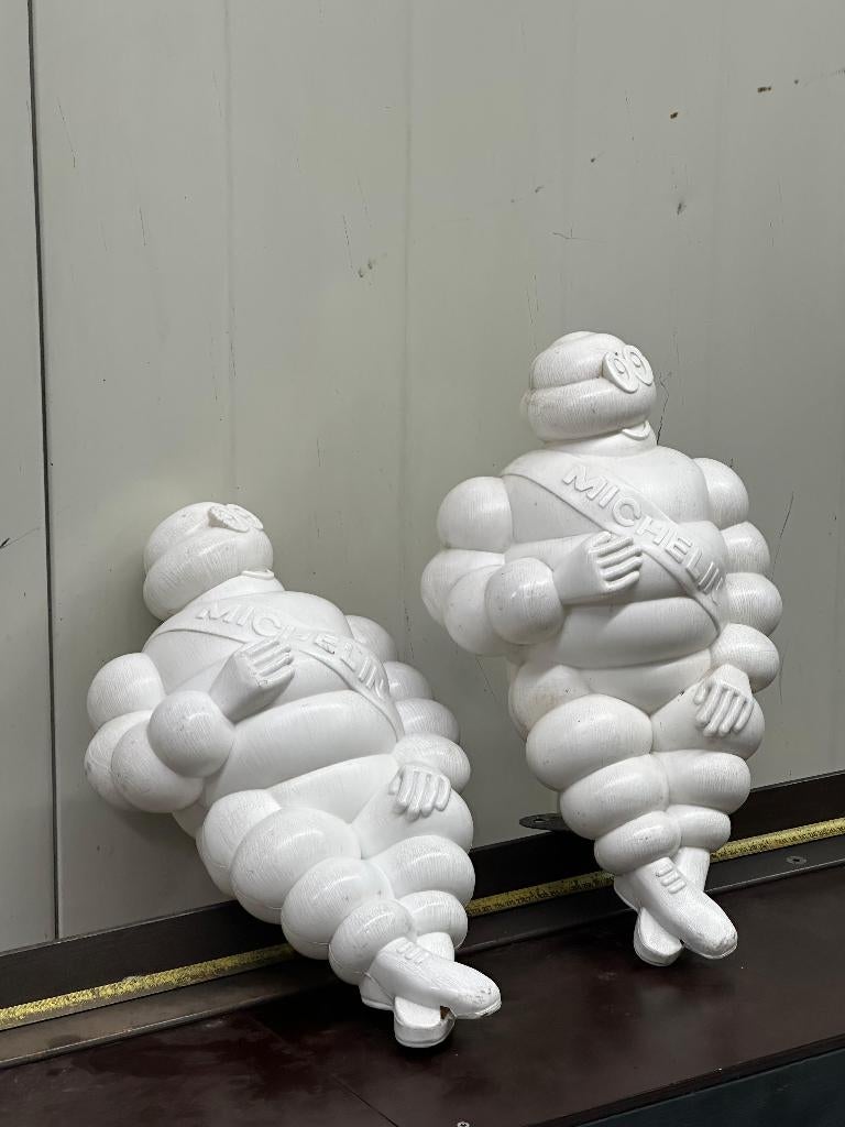 ZEER NETTE MICHELIN POPPEN ORIGINEEL 45cm!, Ophalen of Verzenden, Gebruikt, Reclamebord