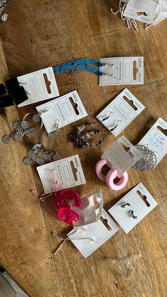 Oorbellen mkm, Ophalen of Verzenden, Zo goed als nieuw, Overige materialen