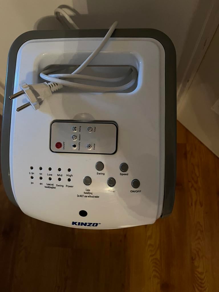 Kinzo koeler met water reservoir, Witgoed en Apparatuur, Ventilatoren, Ophalen of Verzenden, Zo goed als nieuw