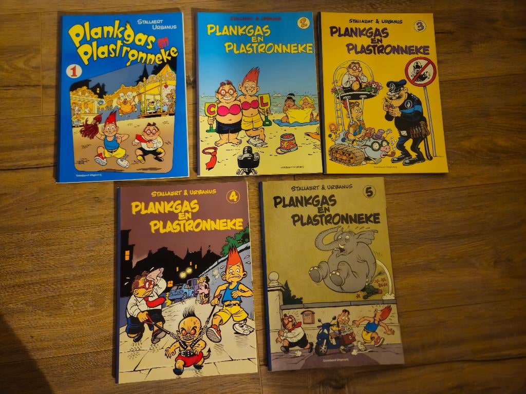 Plankgas en Plastronneke 1 t/m 5, Complete serie of reeks, Ophalen of Verzenden, Zo goed als nieuw, Urbanus