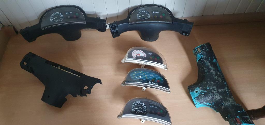 Tellers Puch Zip type3 Stuurkap Cockpit Zip 1 RST Stuurkap, Piaggio, Gebruikt, Zip 3, Piaggio