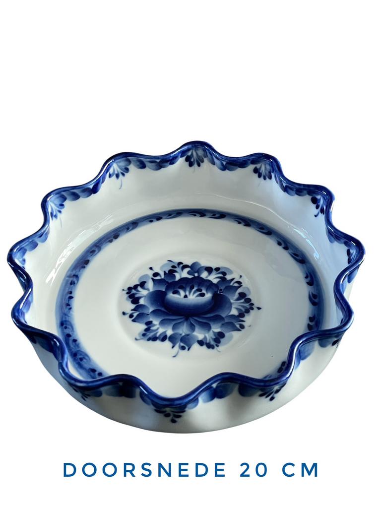 Gzhel porseleinen schaal, Russisch, ZGAN, Antiek en Kunst, Ophalen of Verzenden