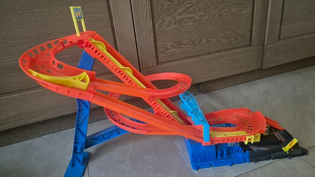 Hot Wheels Achtbaan Racebaan rollercoaster, Racebaan, Ophalen of Verzenden, Zo goed als nieuw, Hot Wheels
