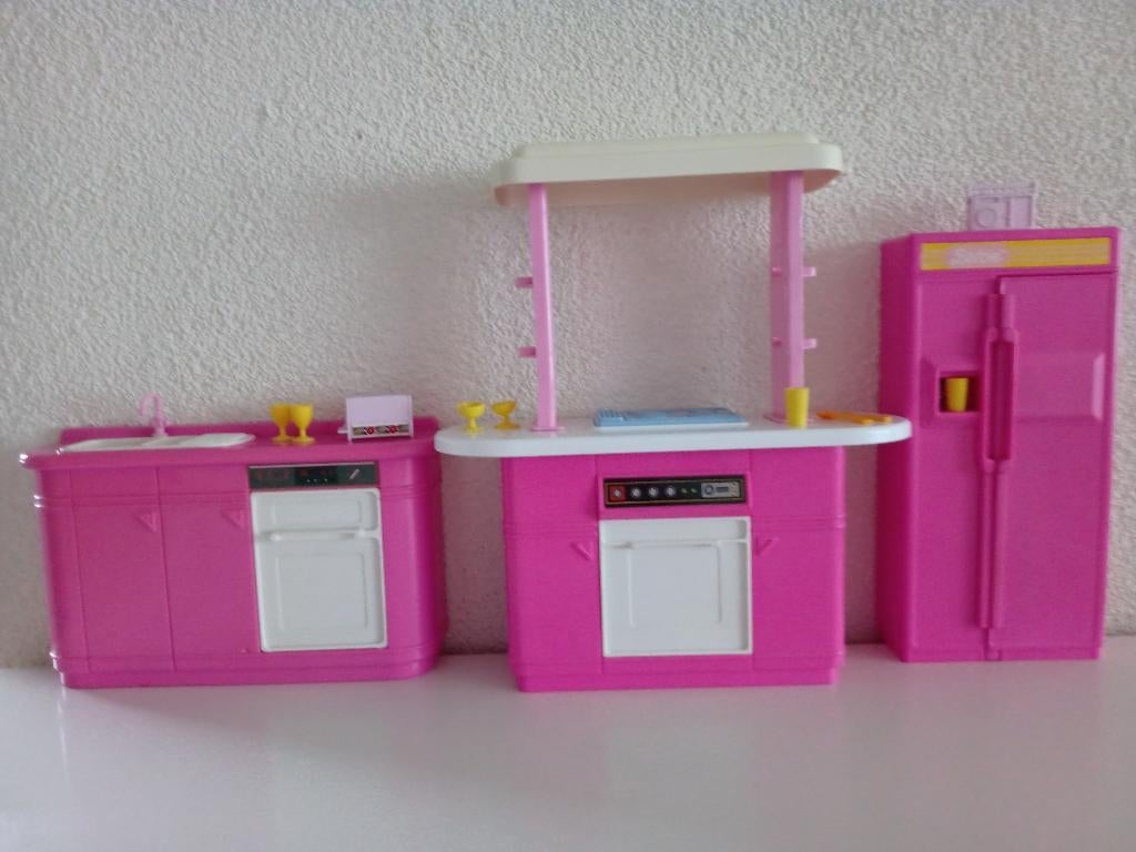 Barbie Kitchen Playset #7472 uit 1990, Ophalen of Verzenden, Gebruikt, Accessoires