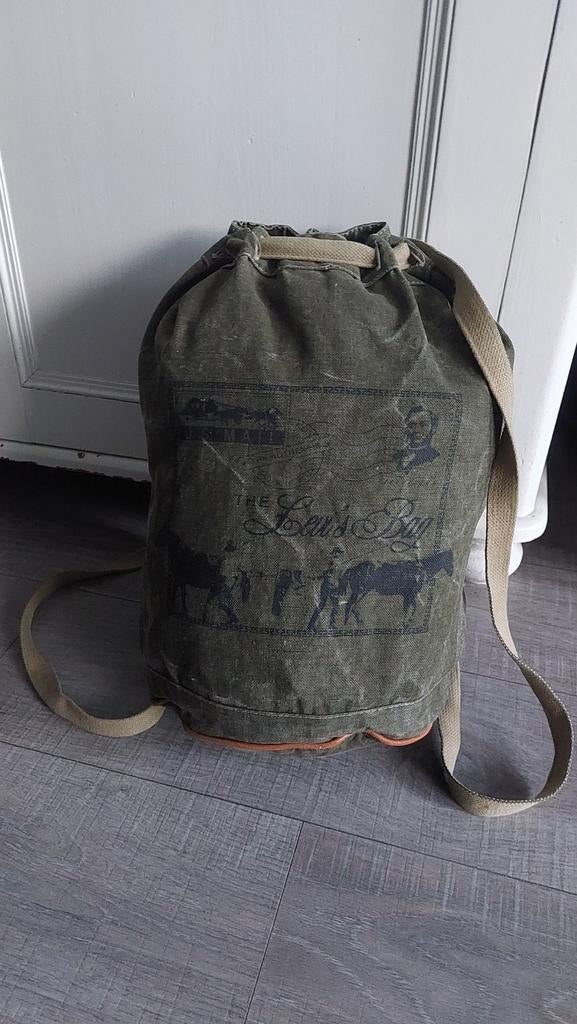 Vintage Levis canvas plunjezak backpack, Ophalen of Verzenden, Gebruikt, Overige merken