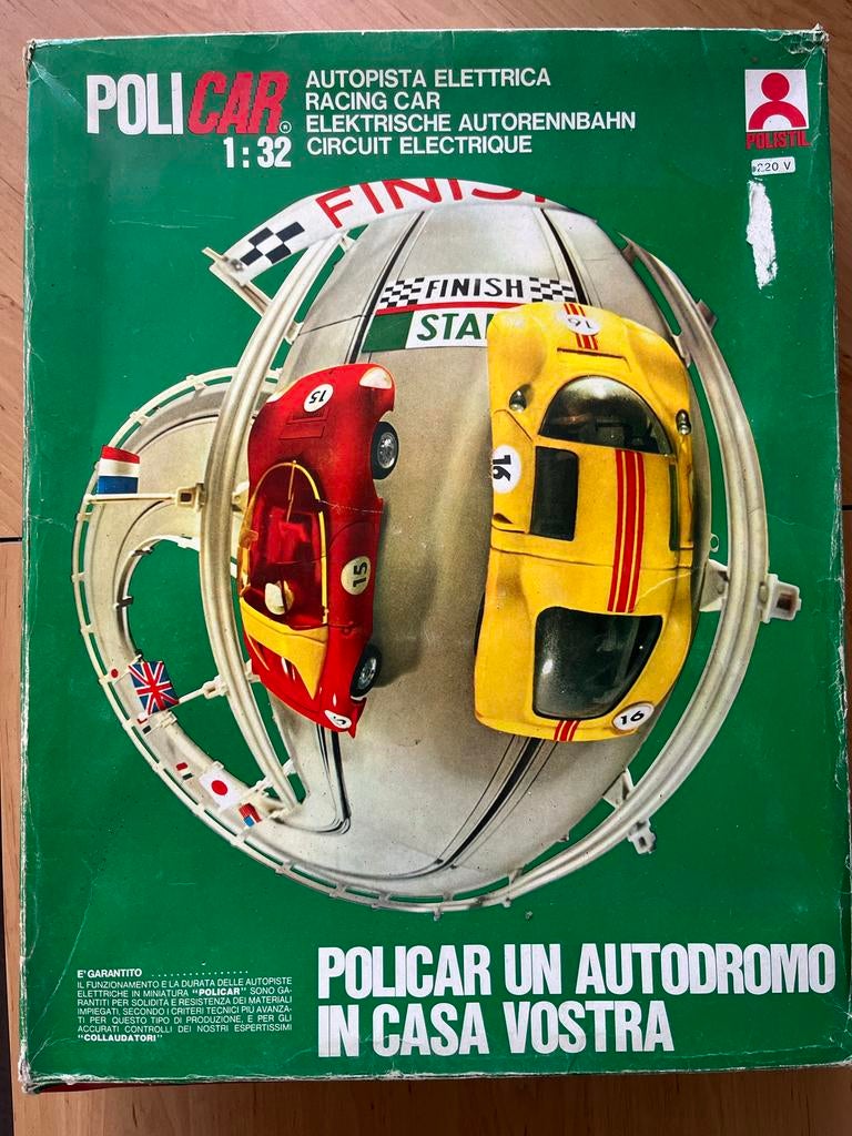 Polistil Racebaan Vintage, Overige merken, Ophalen of Verzenden, Elektrisch, Racebaan