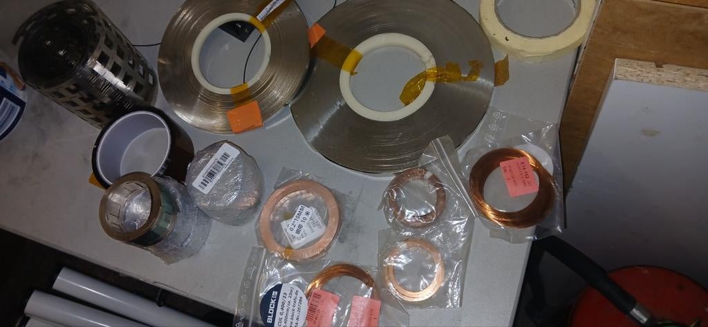 Kleine partij puur Nikkel strips en koperstrips., Ophalen of Verzenden