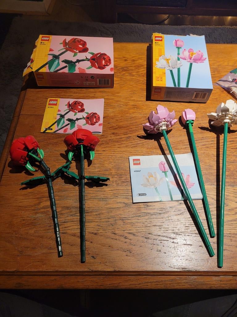 LEGO Bloemen Set - Rozen en Lotusbloemen, Ophalen of Verzenden, Zo goed als nieuw, Complete set, Lego