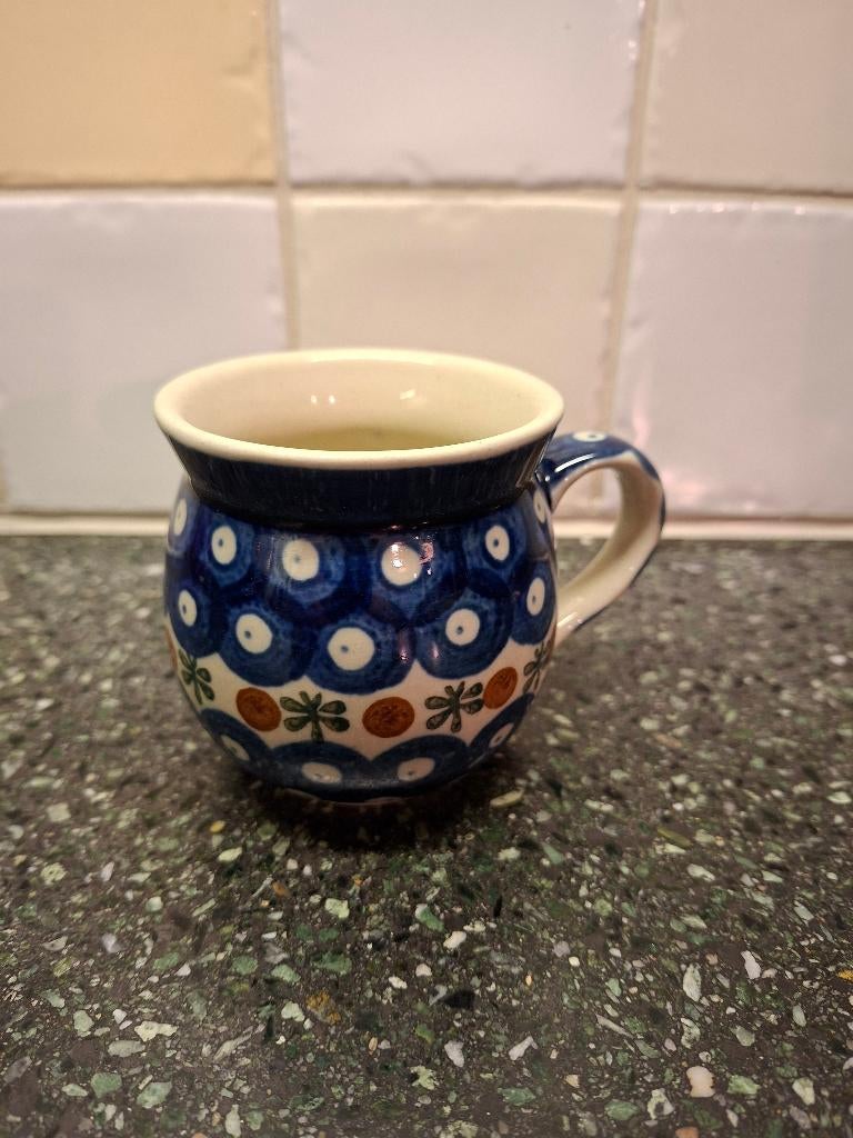 Bunzlau mok, Keramiek, Ophalen of Verzenden, Zo goed als nieuw, Overige stijlen