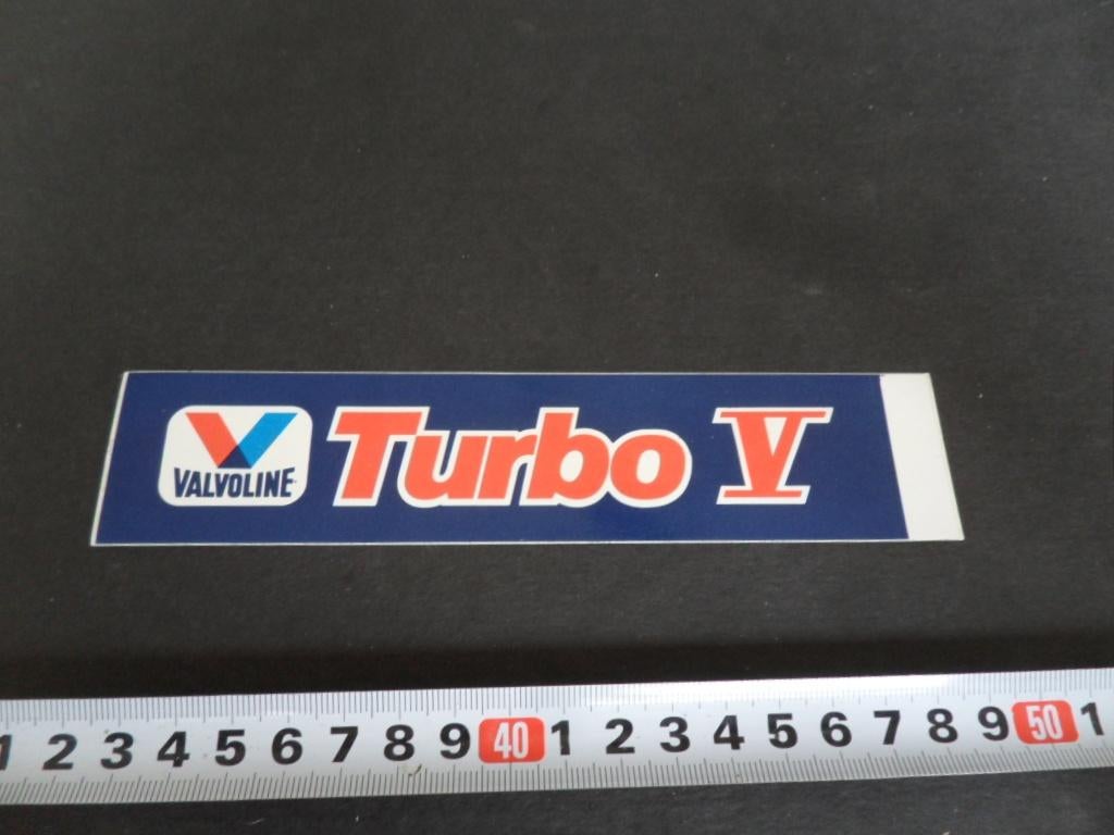 sticker VALVOLINE TURBO V, Verzamelen, Ophalen, Zo goed als nieuw