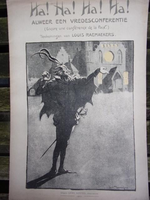 Ha! Ha! Ha! Ha! Alweer een vredesconferentie RAEMAEKERS 1907, Ophalen of Verzenden, Louis Raemakers