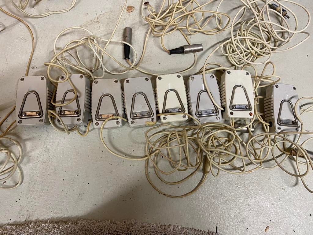 Philips EL6400 microfoons microfoon telefunken  kabels 5 din, Muziek en Instrumenten, Microfoons, Ophalen of Verzenden