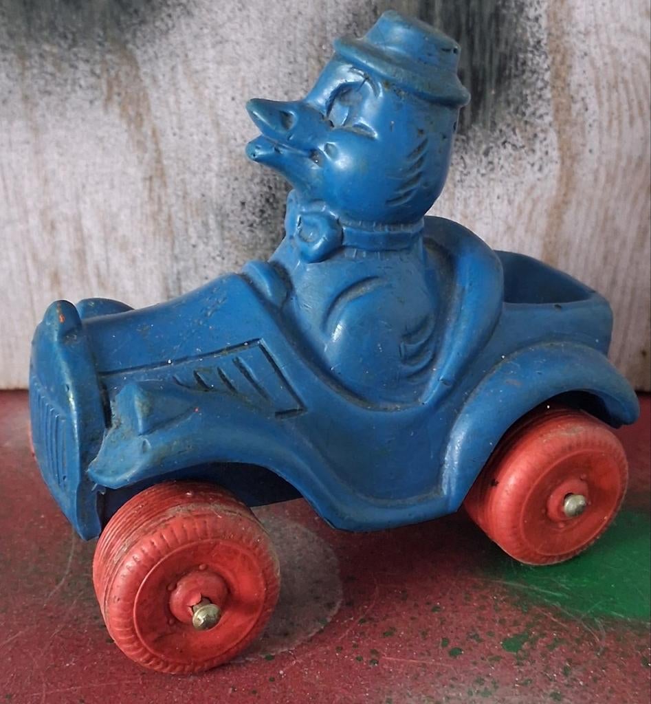 GUUS GELUK (GLADSTONE GLANDER).Kunststof. Ca '60/'70., Verzamelen, Disney, Gebruikt, Beeldje of Figuurtje, Overige figuren, Ophalen