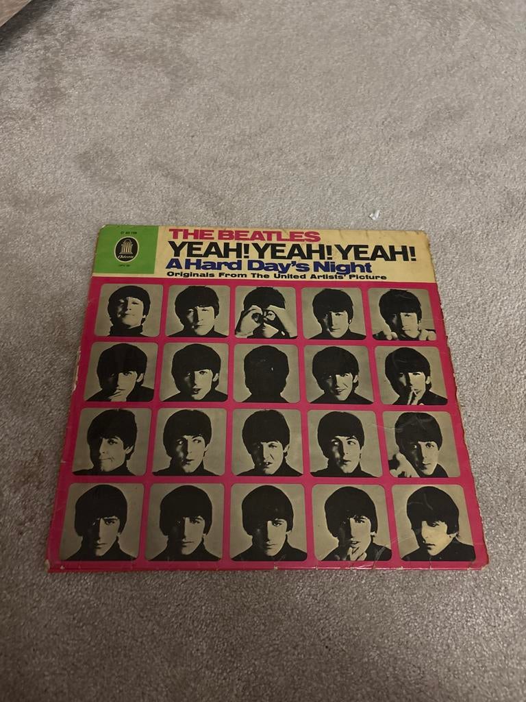 The beatles yeah! Yeah! Yeah! ( a hard day’s night) vinyl, Ophalen of Verzenden, Gebruikt, 12 inch, Pop