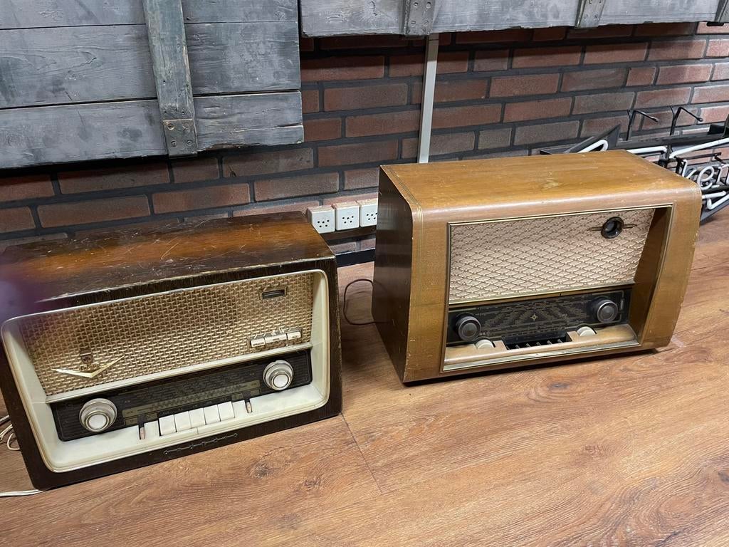 Vintage buizenradio jaren 50, Antiek en Kunst, Ophalen of Verzenden