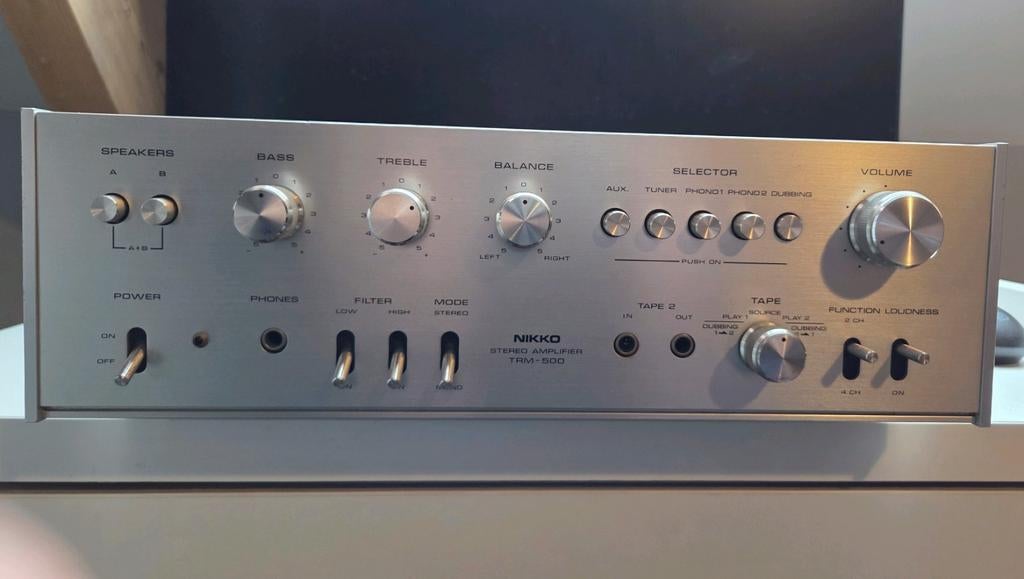 Nikko TRM-500 – Volledige Revisie – Prachtige staat!, Audio, Tv en Foto, Versterkers en Receivers, Overige merken, Ophalen of Verzenden