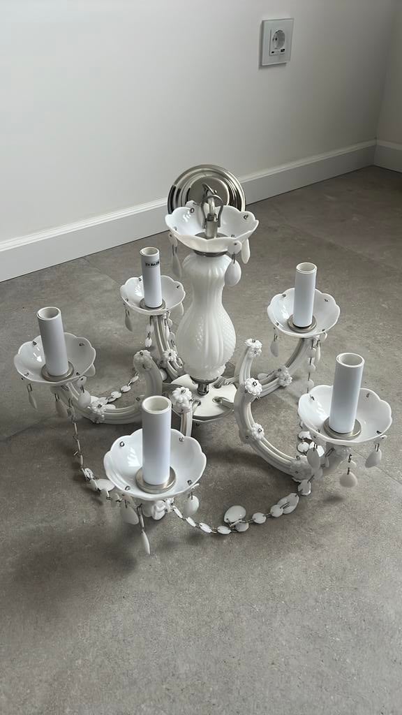 Kleine kroonluchter wit, Ophalen, Zo goed als nieuw