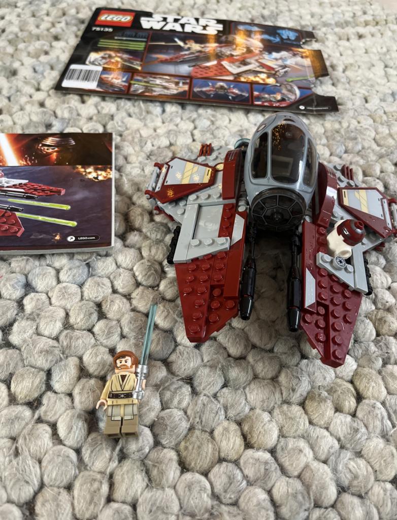 LEGO Star Wars Obi-Wan's Jedi Interceptor 75135, Ophalen of Verzenden, Zo goed als nieuw, Complete set, Lego