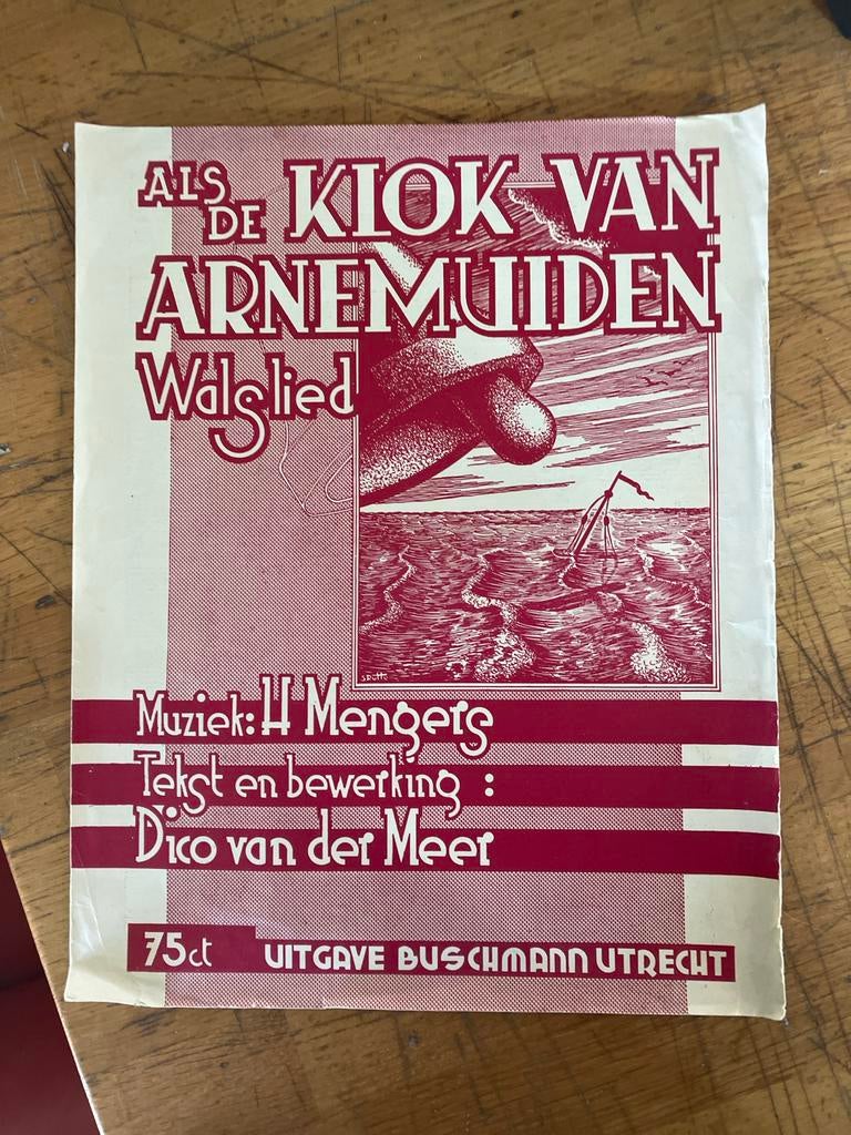 Als de Kiok van Arnemuiden - Walslied bladmuziek, Gebruikt, Overige genres, Ophalen of Verzenden, Artiest of Componist