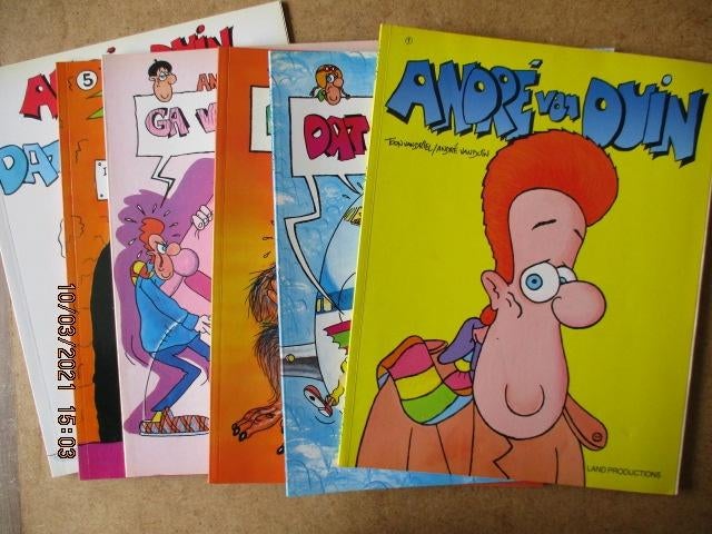 adv0307 andre van duin, Boeken, Stripboeken, Eén stripboek, Ophalen, Gelezen