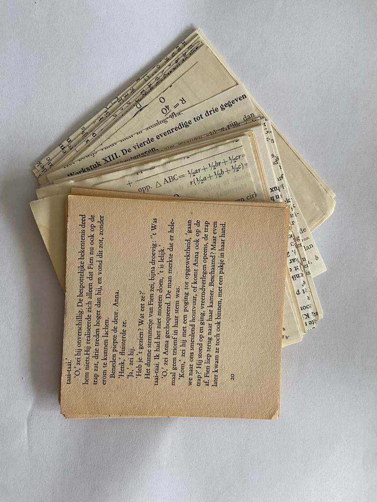 10,5 cm vouwblaadjes 100x, Ophalen of Verzenden