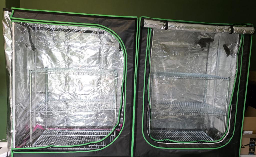 MELONFARM 4x2 kweektent, Ophalen of Verzenden, Zo goed als nieuw, Kweektent