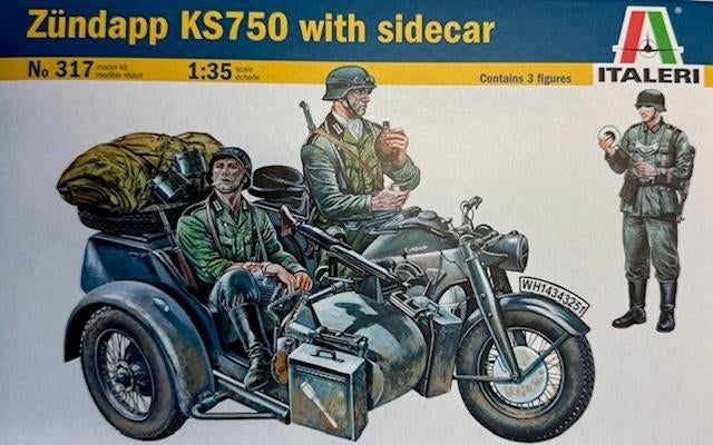Coelianmodels, Italeri, 0317, Zündapp KS750, 1/35, € 12,99, Tank, Italeri, 1:32 tot 1:50, Nieuw