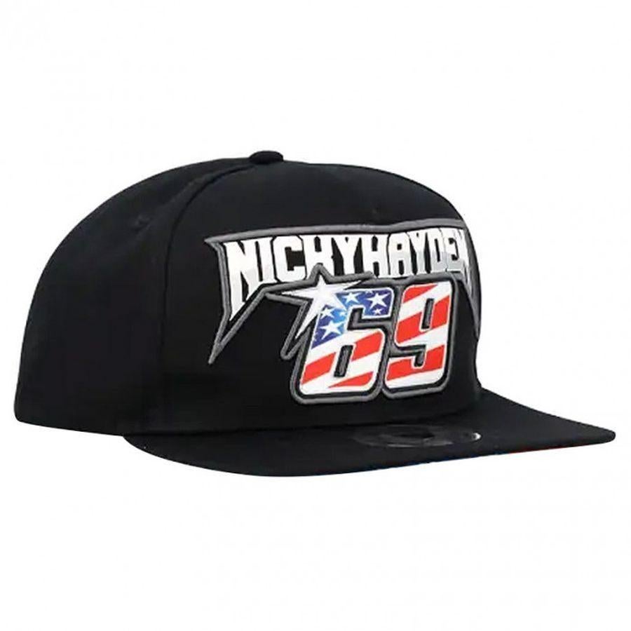 Nicky Hayden #69 flat cap / pet black 2244002, 47841 cattolica, Info@gruppopritelli.it, Nieuw, Pet