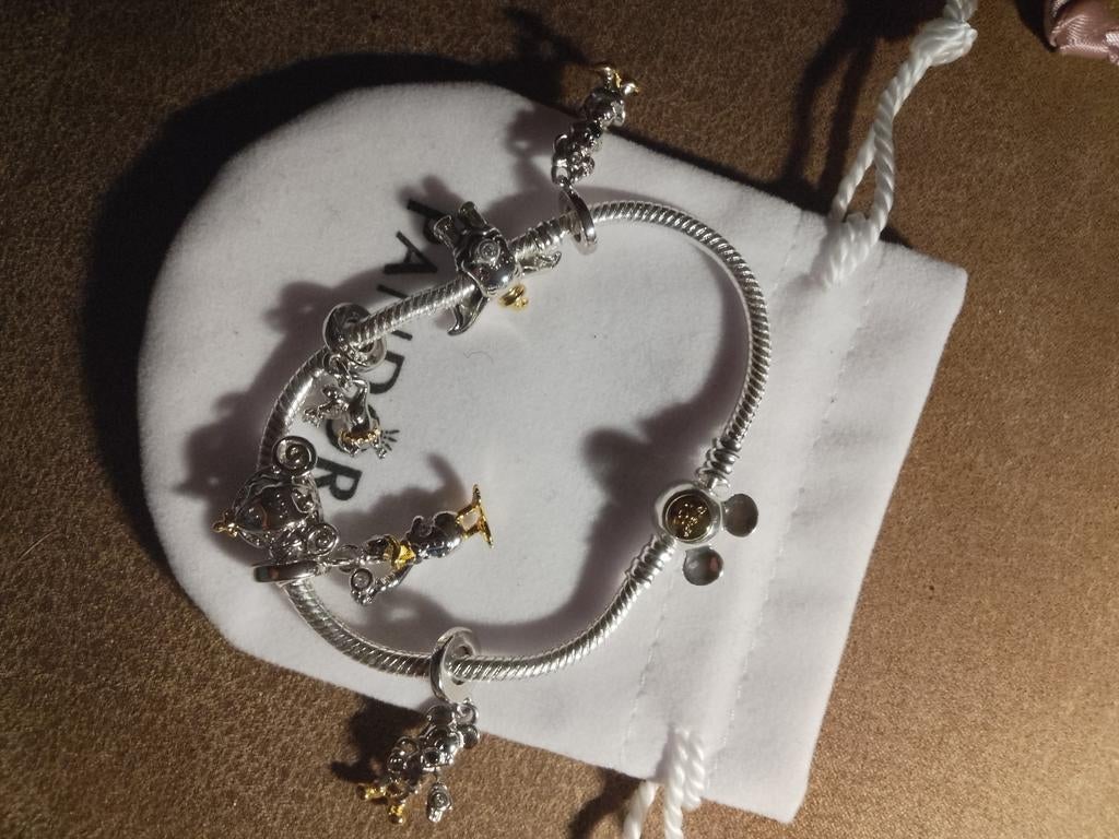 Zilveren bedelarmband Disney 100 collectie, Sieraden, Tassen en Uiterlijk, Bedels, Ophalen of Verzenden